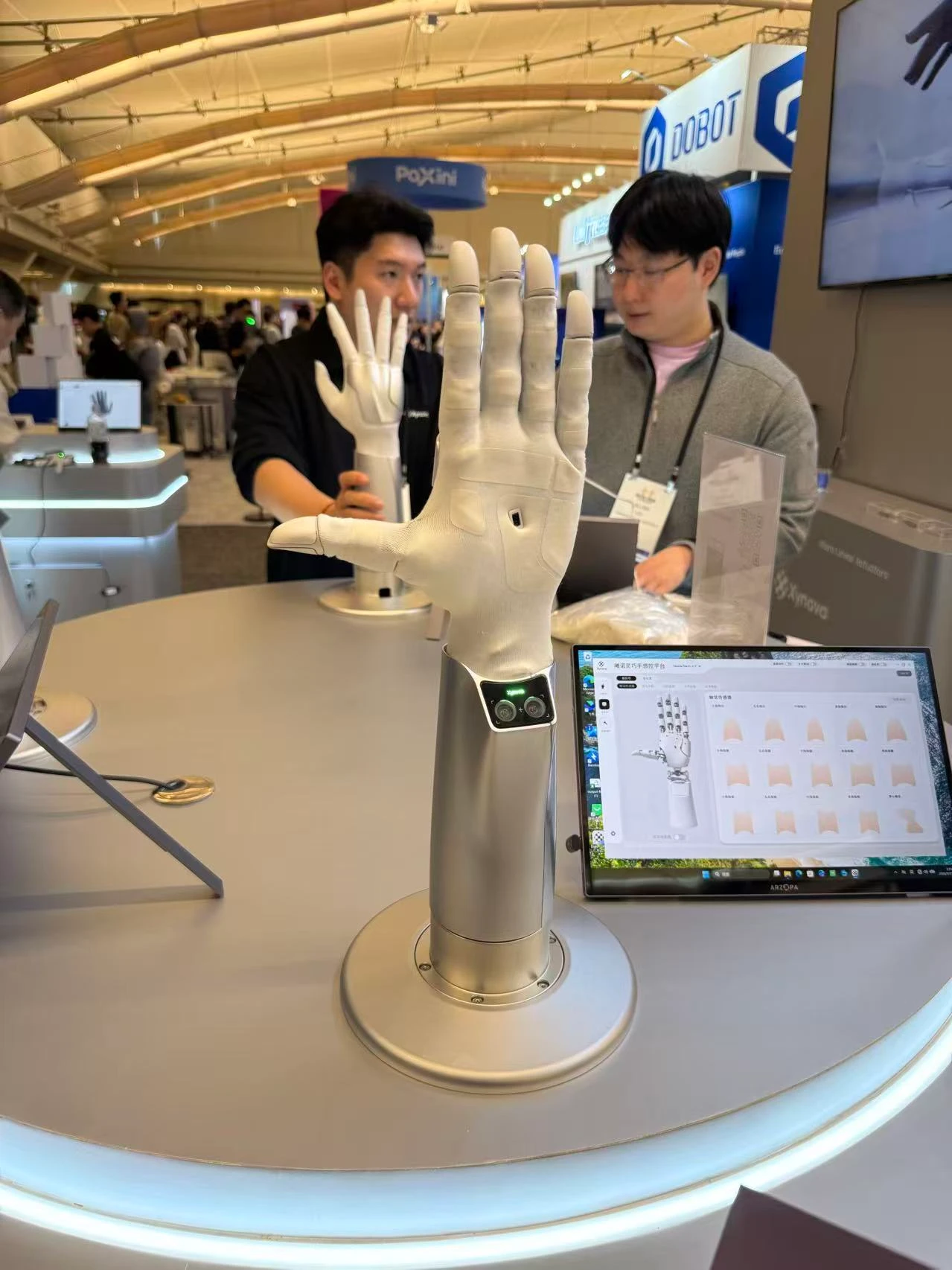Robotic hand demonstration at IROS 2026