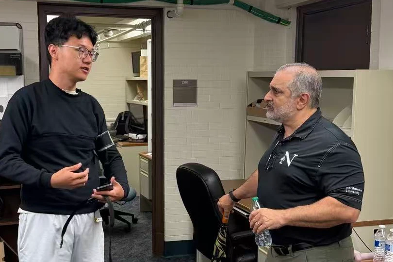 Gregory Abowd visiting the lab, August 13, 2026